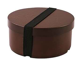 Amazon｜カクセー 弁当箱 曲げわっぱ 風 お弁当箱 丸型 500ml 食